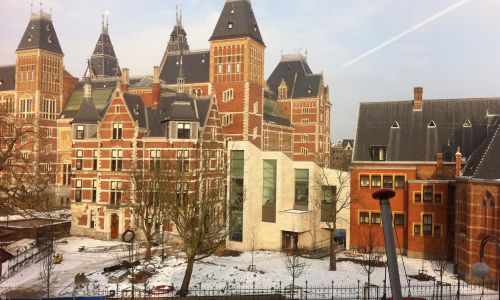 Staff Entrance Building del Rijksmuseum en Amsterdam obra en construcción de Diseño exterior y entorno Cruz y Ortiz Arquitectos