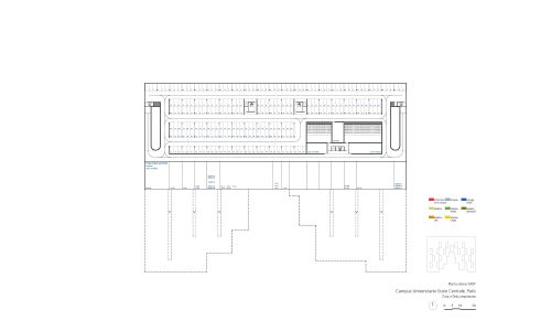 Campus de la Universidad de Saclay ecole centrale en Paris Diseño de plano de planta sótano de Cruz y Ortiz Arquitectos