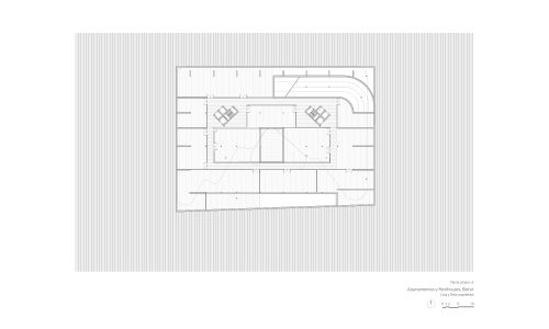 Apartamentos Penthoses en Beirut Diseño plano de planta sótano -2 de Cruz y Ortiz Arquitectos