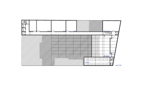 Fundacion Giner de los Rios en Madrid Diseño del Plano de Planta Sotano Cruz y Ortiz Arquitectos