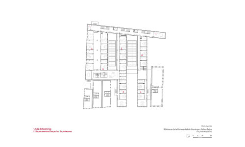 Renovación-Biblioteca-Universidad-de-Groningen-plano_Cruz-y-Ortiz_CYO_12-planta-segunda